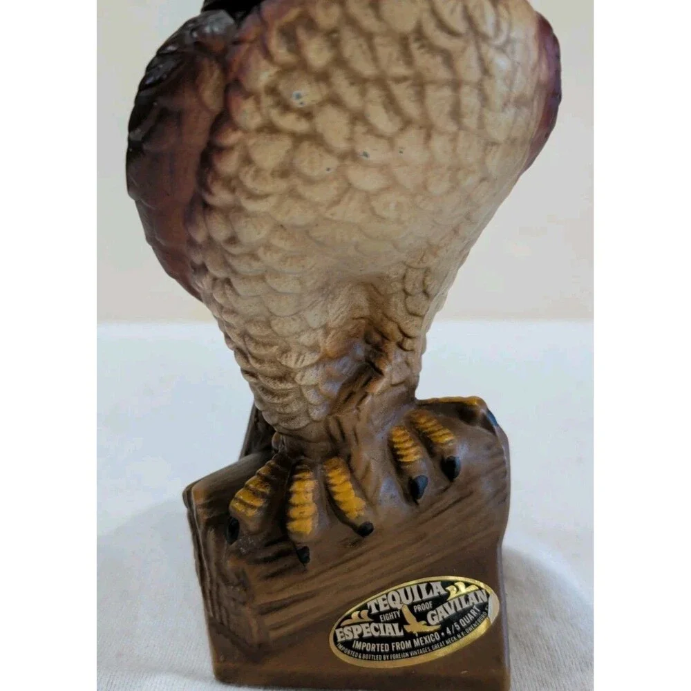 Vintage 1975 Especial Gavilan Hawk Tequila Decanter OMB Liquor Royal Haliburton